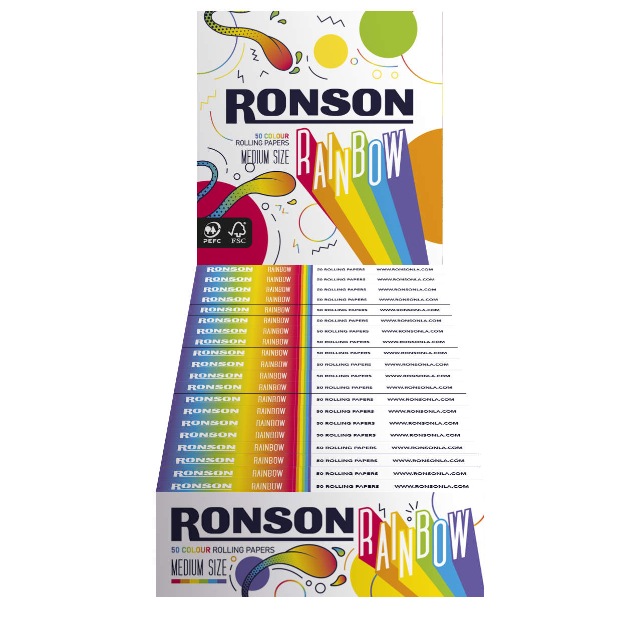 Display Ronson Papelillos Rainbow