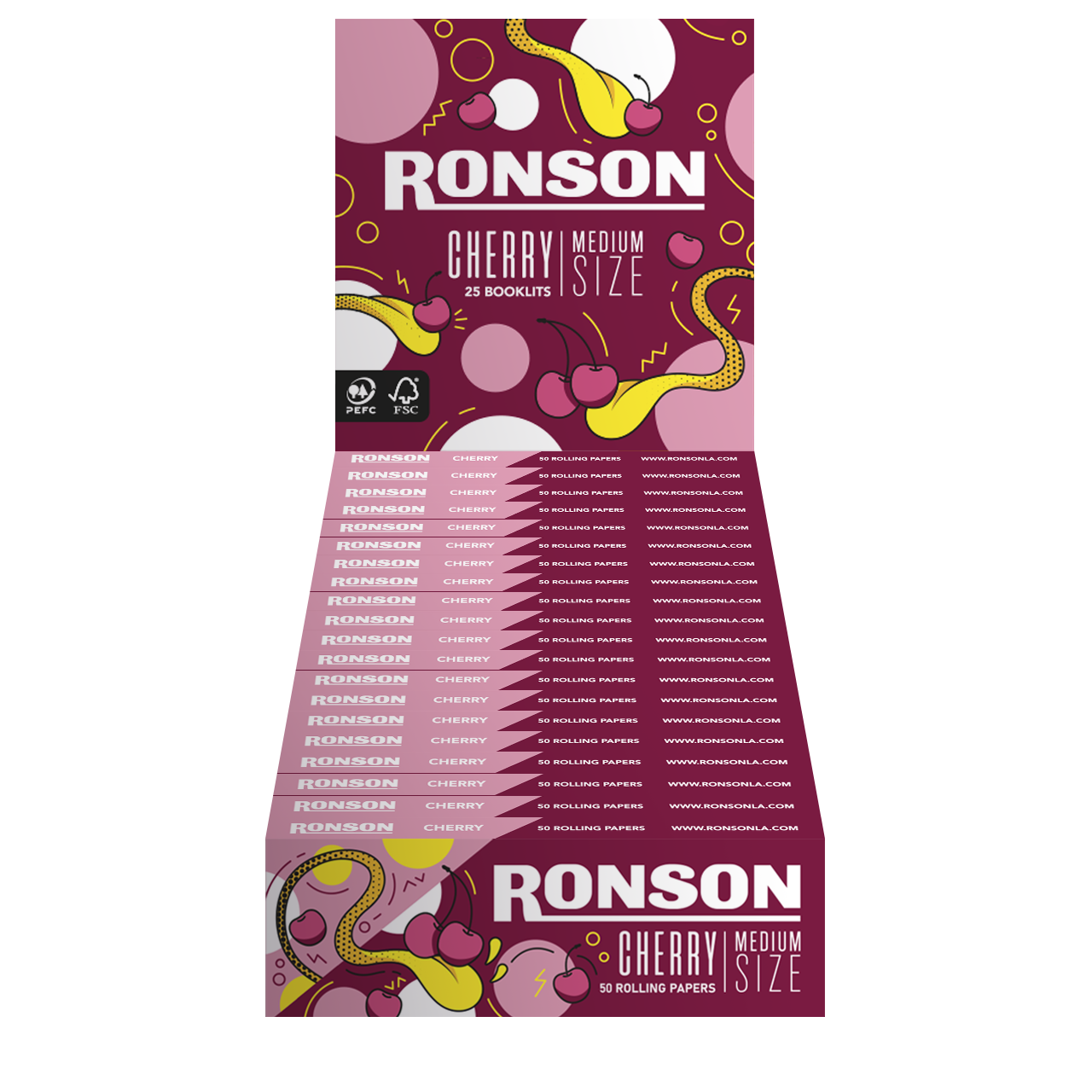 Display Ronson Papelillos Cherry