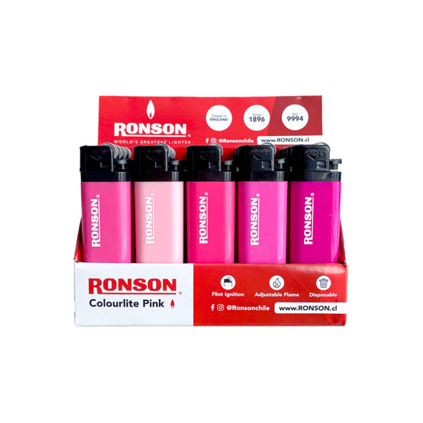 Encendedor Ronson Colourlite Pink