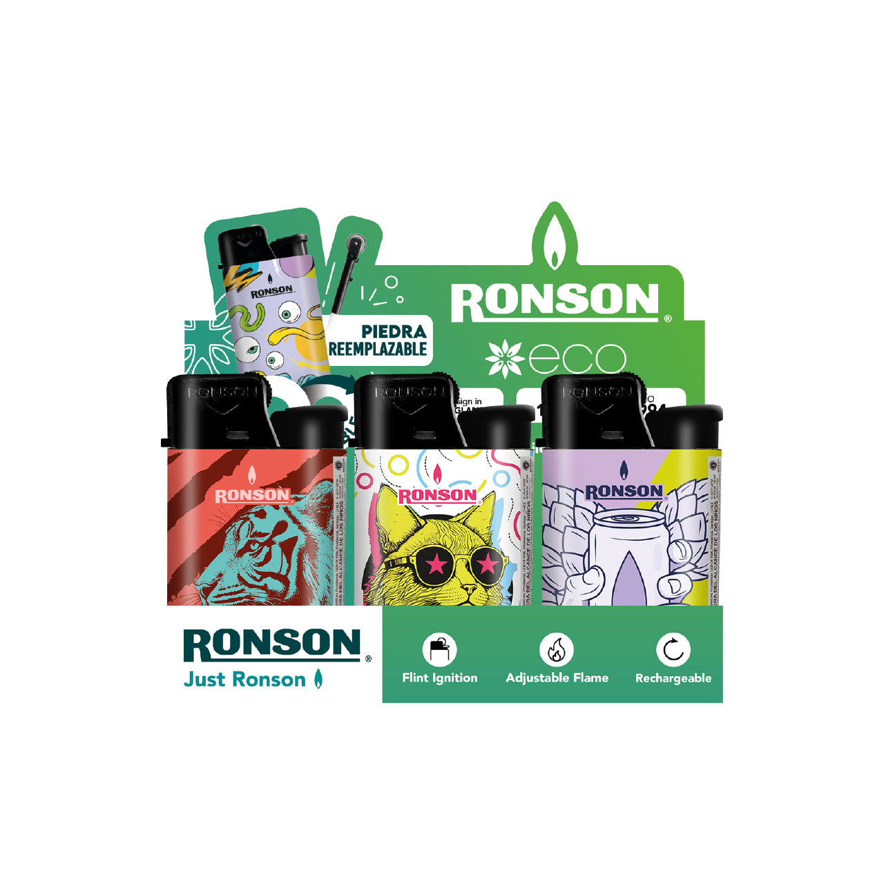 Encendedor Just Ronson Diseño