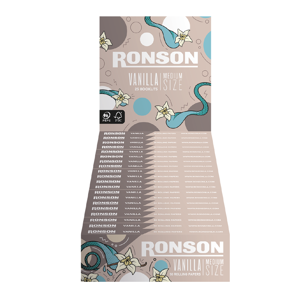 Display Ronson Papelillos Vainilla