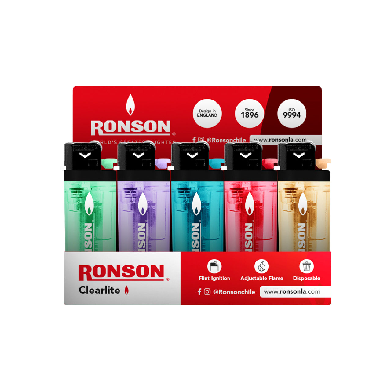 Encendedor Ronson Clearlite