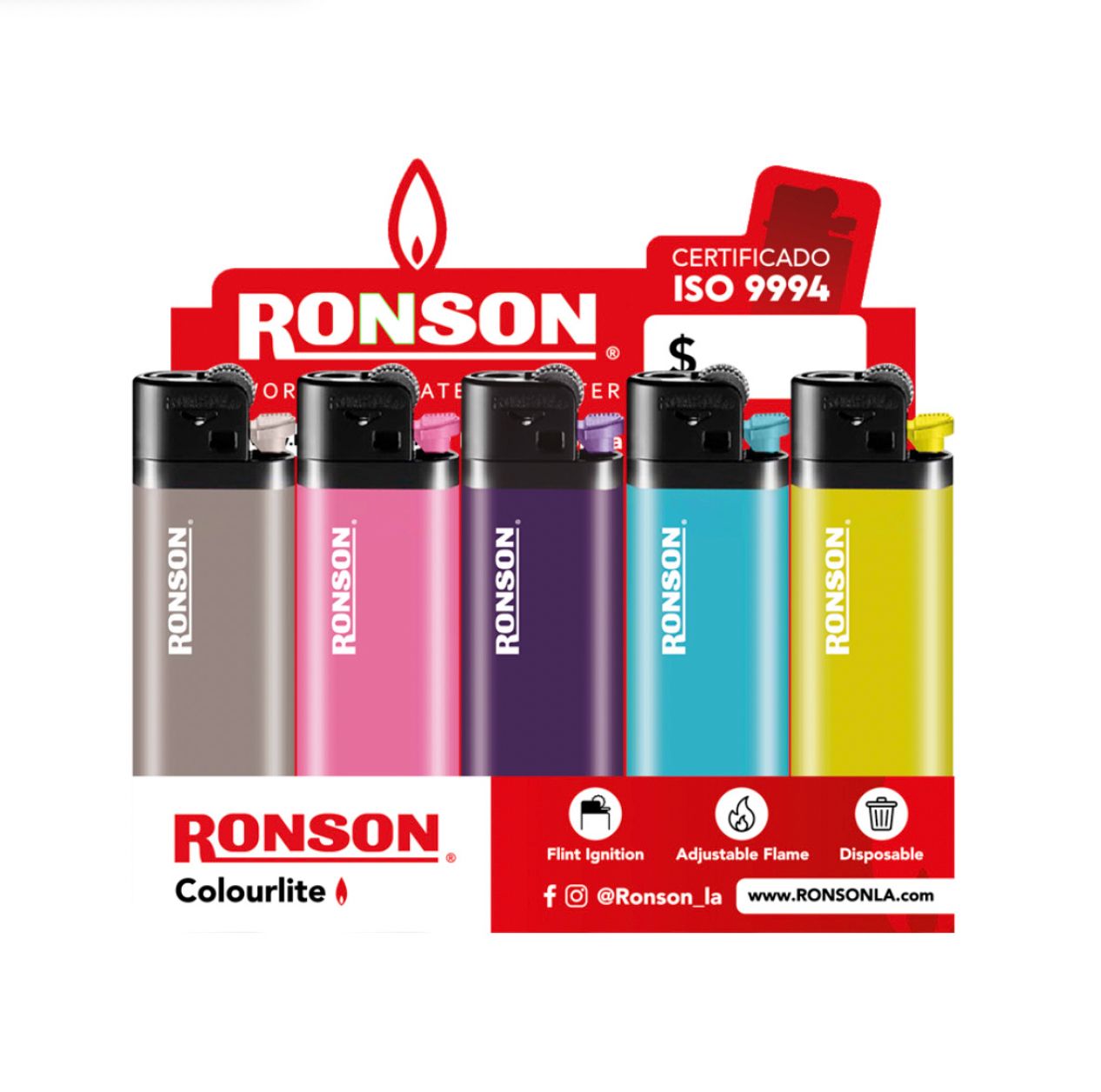 Encendedor Ronson Colourlite