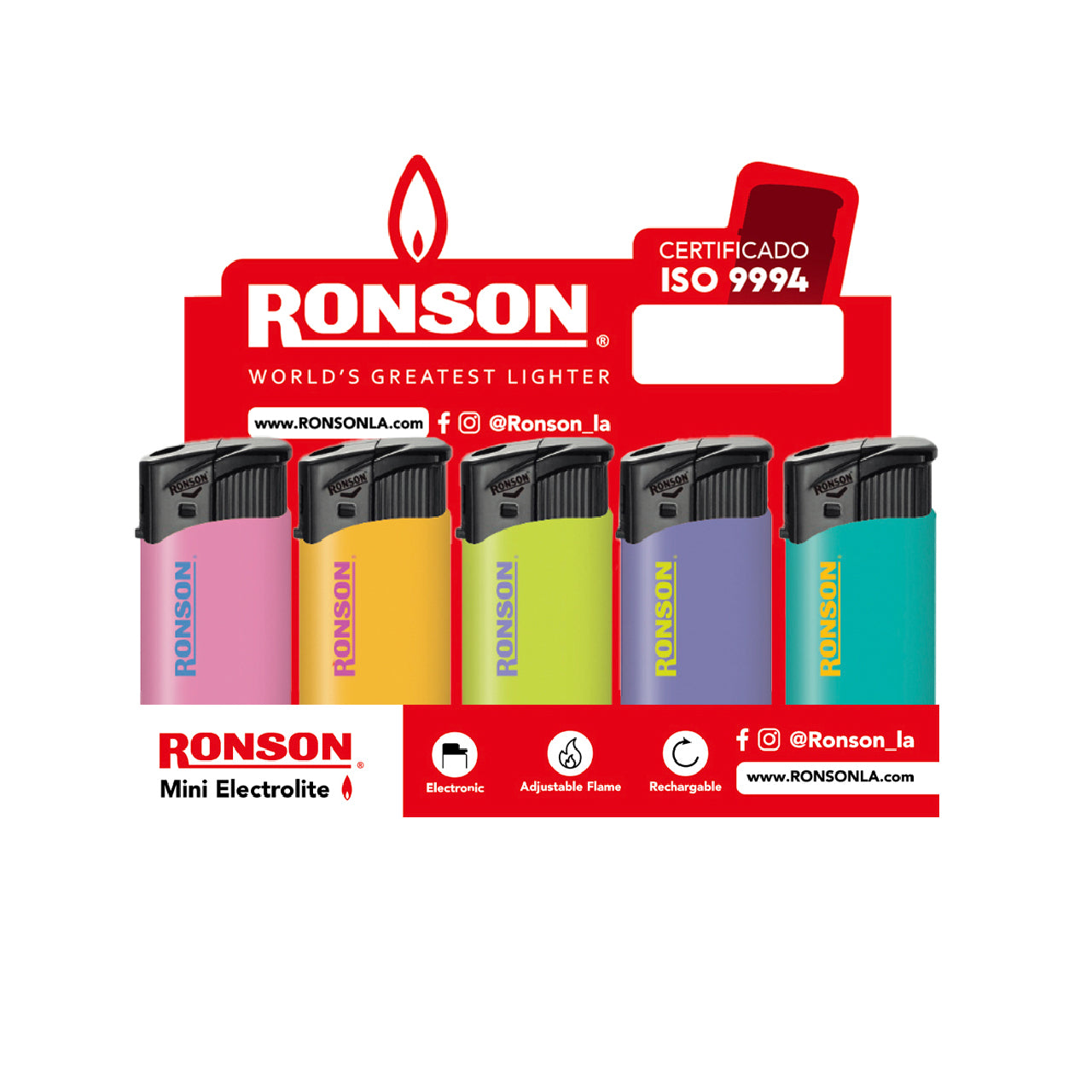 Encendedor Ronson Mini Electrolite