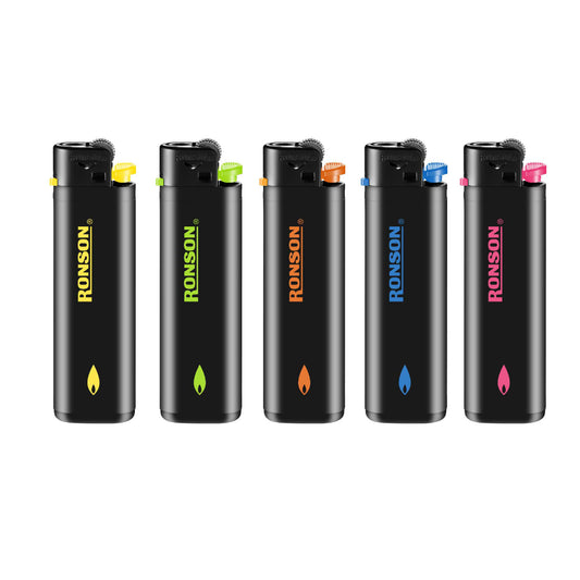 Encendedor Ronson Colourlite Black (Ecuador)