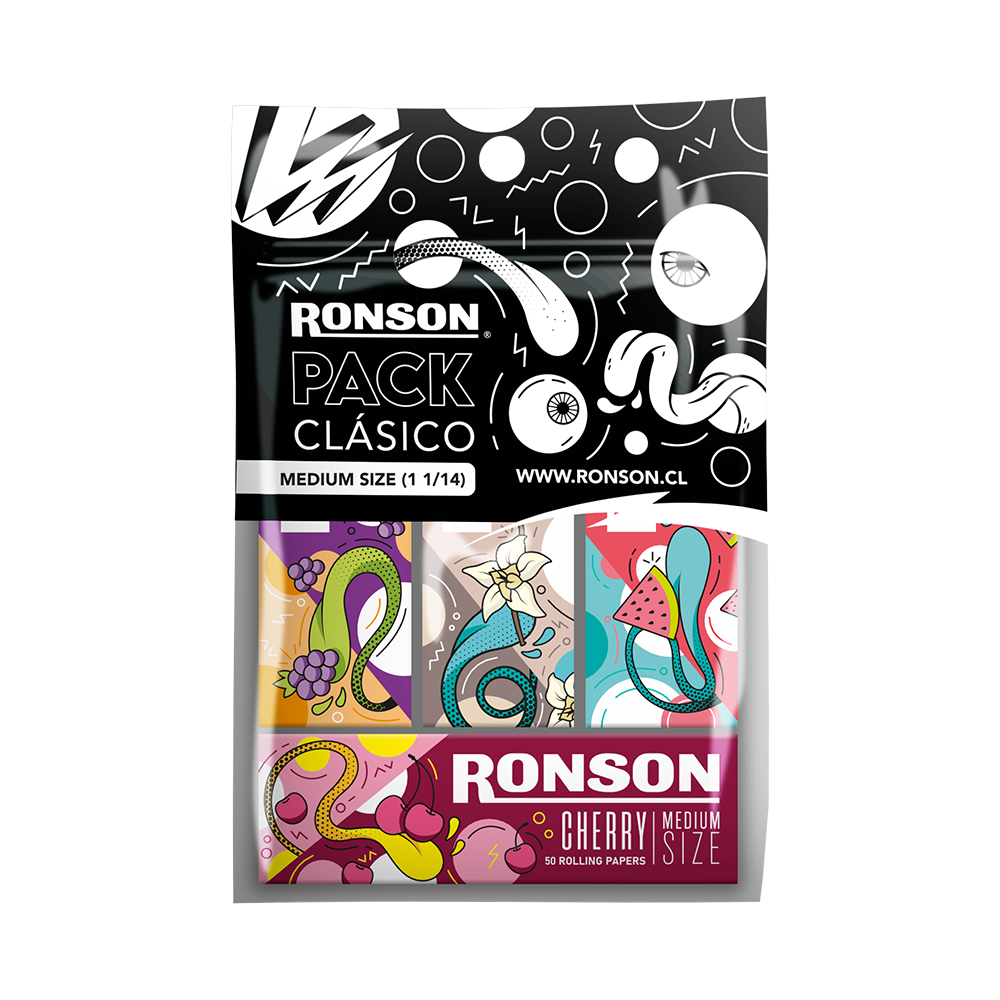 Pack Papelillos Ronson 4 Sabores